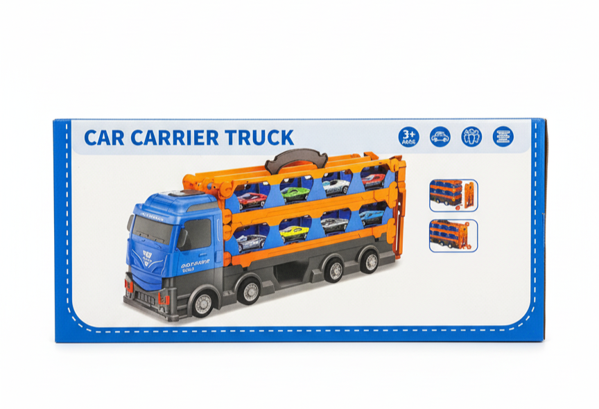 ar Carrier Truck Toy Set - Multi-Vehicle Transport Playset for Kids
