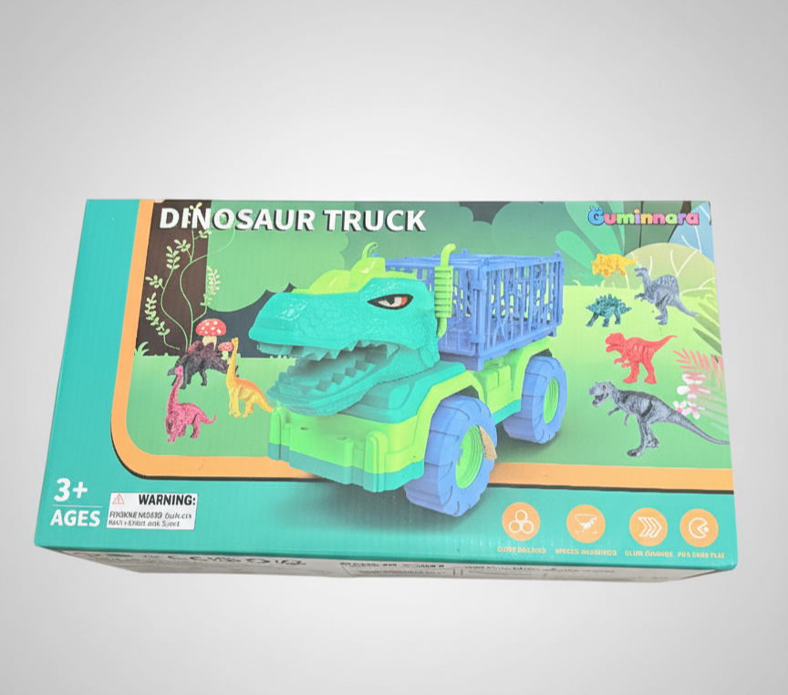 Guminara Dinosaur Truck Toy - Light-Up Dino Vehicle for Kids