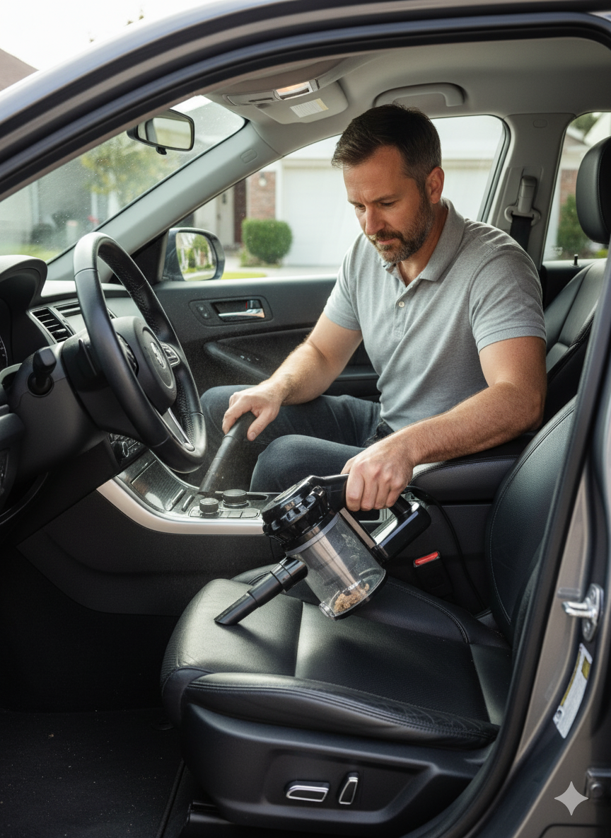 2 in 1 Vacuum Cleaner 600W - Lightweight Handheld & Upright Vacuum with Powerful Suction SEO Description: V