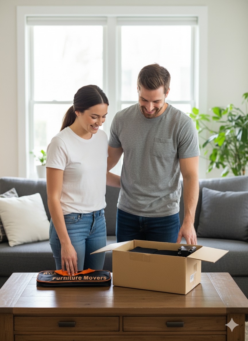 Heavy Duty Furniture Moving Dollies 2400 lbs - Professional Movers Equipment with 360° Wheels