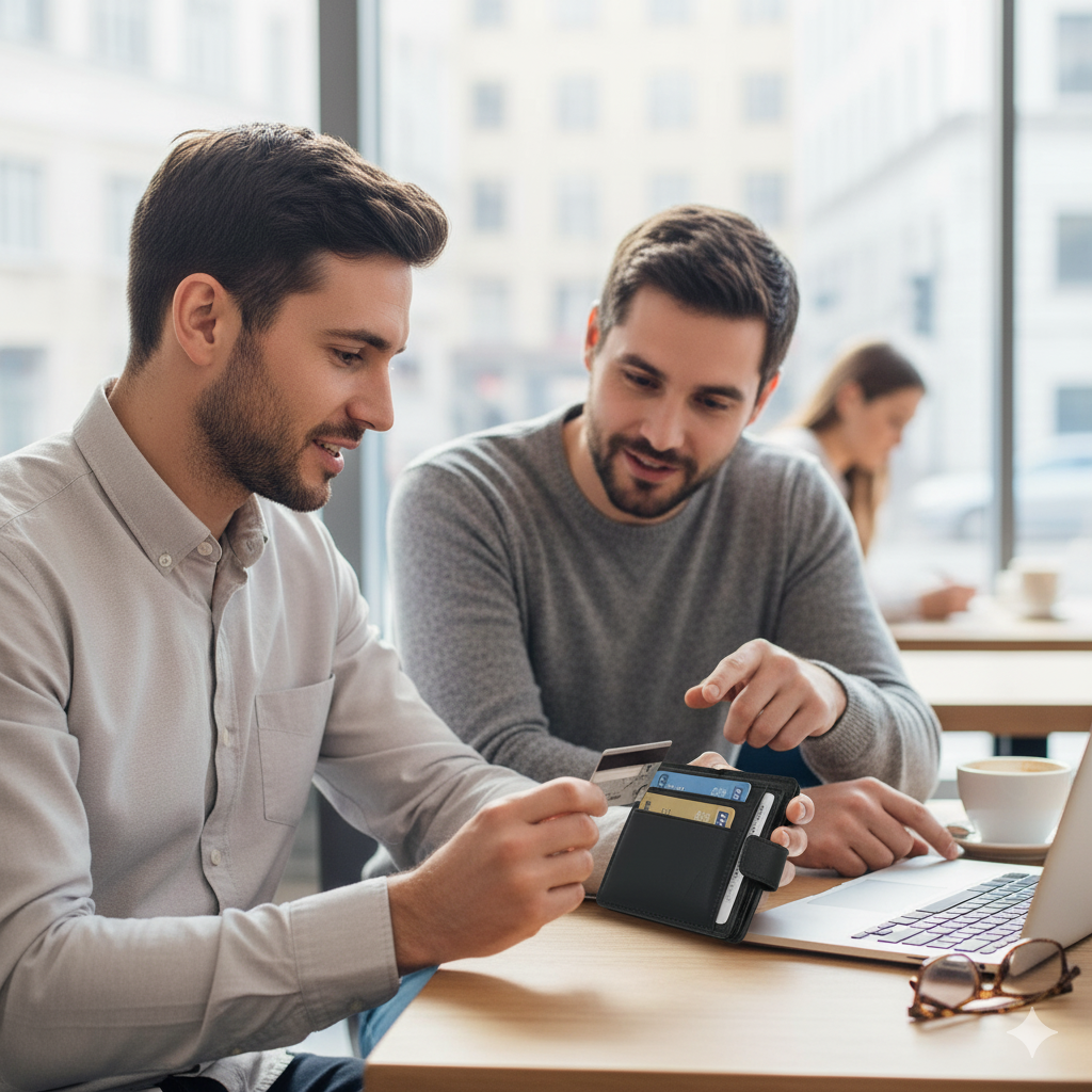 Magnetic Leather Wallet attach securely to your smartphone using MagSafe technology