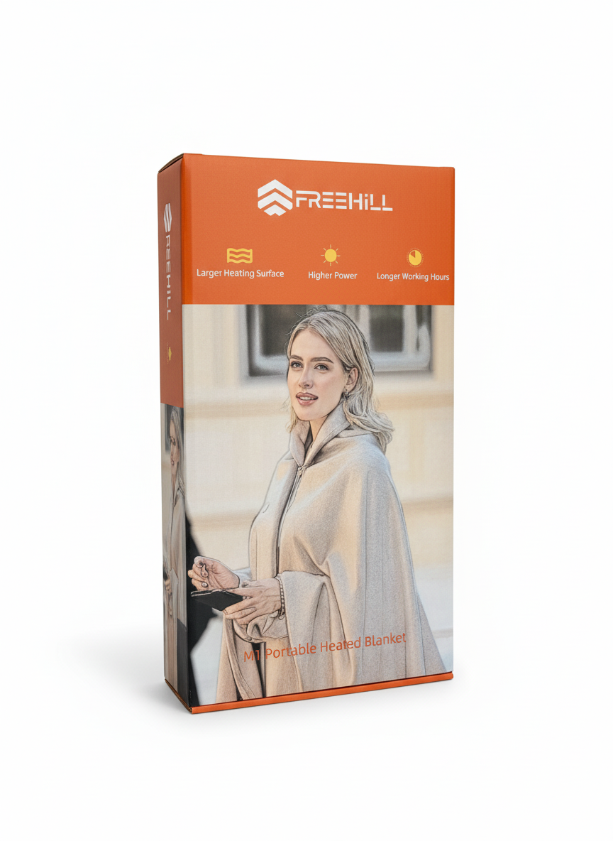 Freehill Heated Electric Blanket - Ultra Soft with Temperature Control & Safety Features