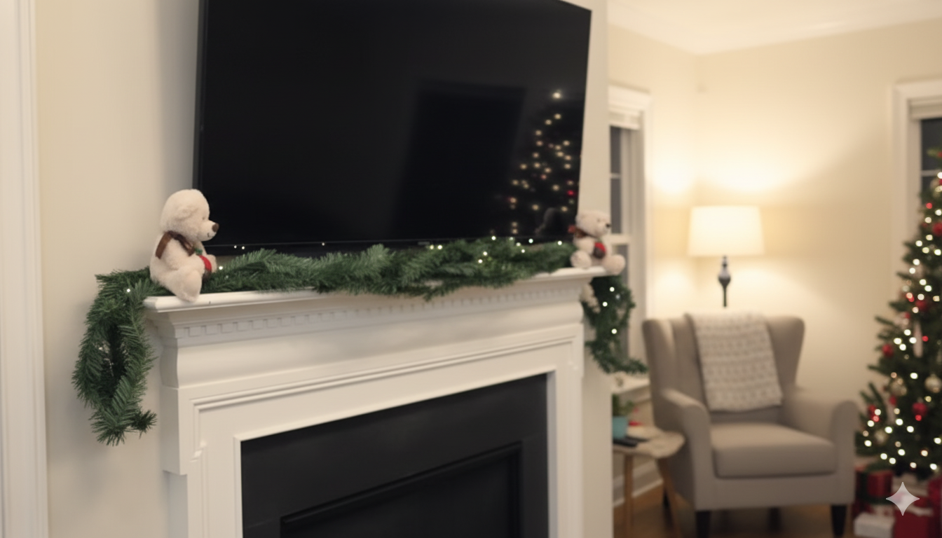 2 Pcs Dense Christmas Norfolk Pine Garland- 6 Ft Single Fork Norfolk Pine- Christmas Holiday Decoration