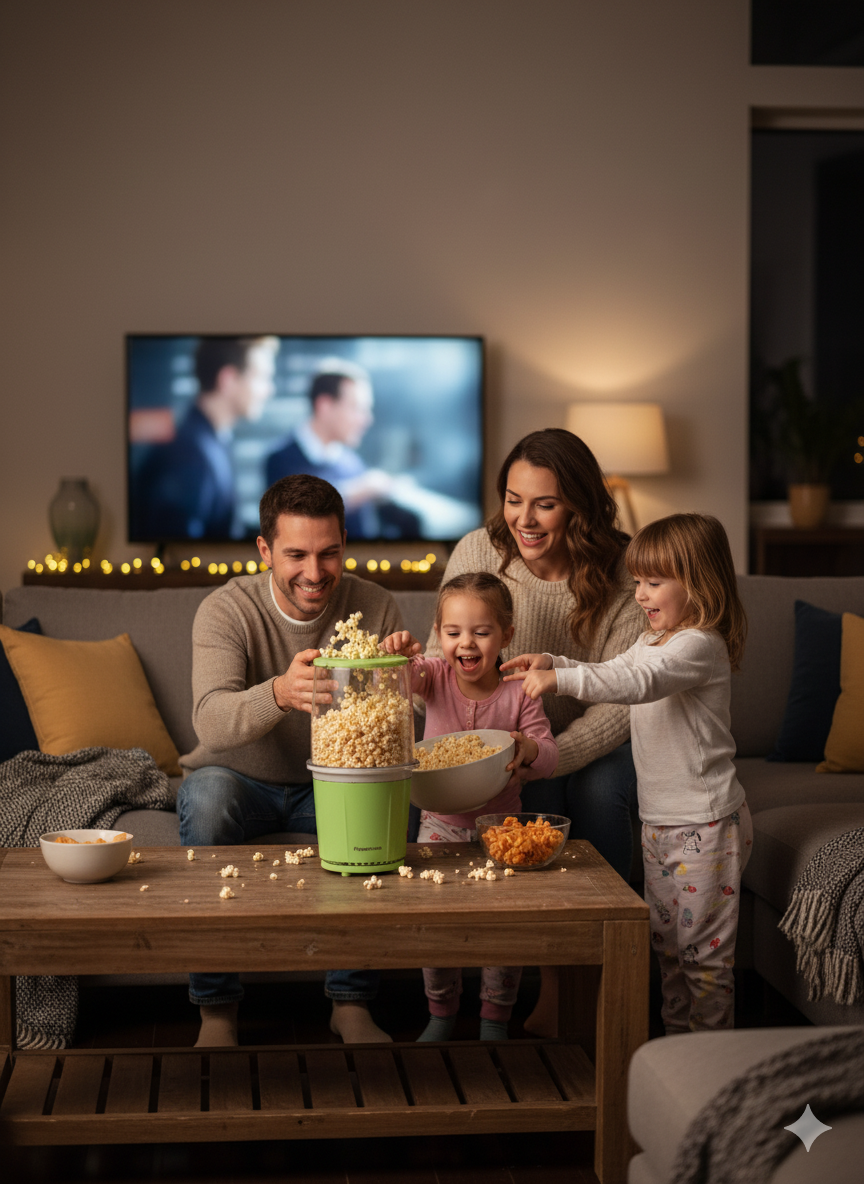 Popcorn Hot Air Machine - Healthy Oil-Free Popcorn Maker