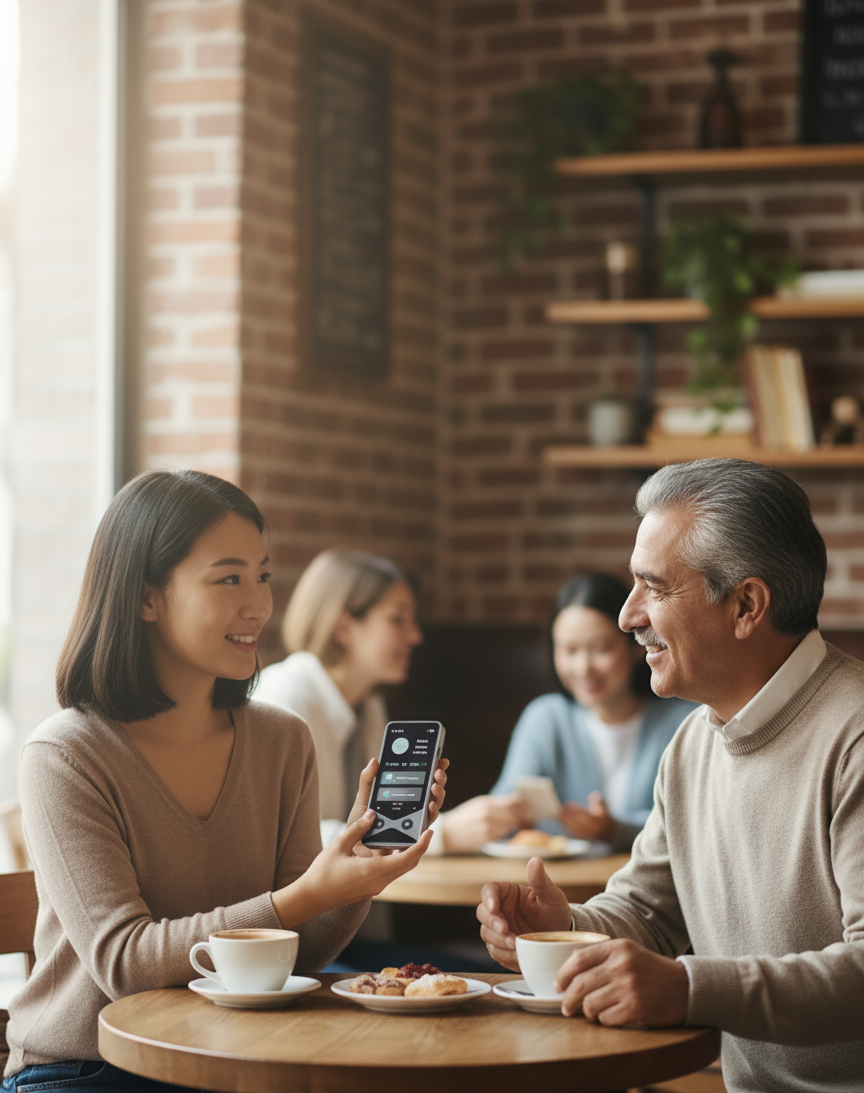 AI Voice Translator – V9000 Model, Android System, Silver Grey