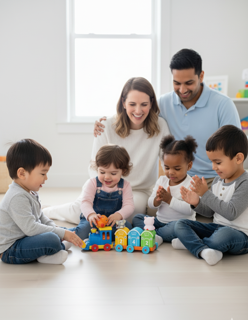 🚂 Match 'n Roll Farm Number Train - Educational Toy for Kids Learning Numbers