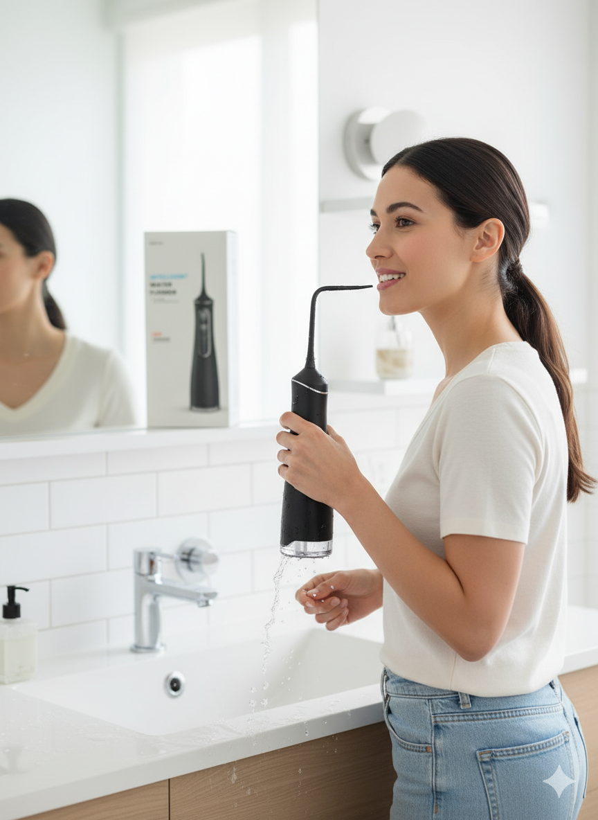 Intelligent Water Flosser – Customizable Pressure and; Sleek Design