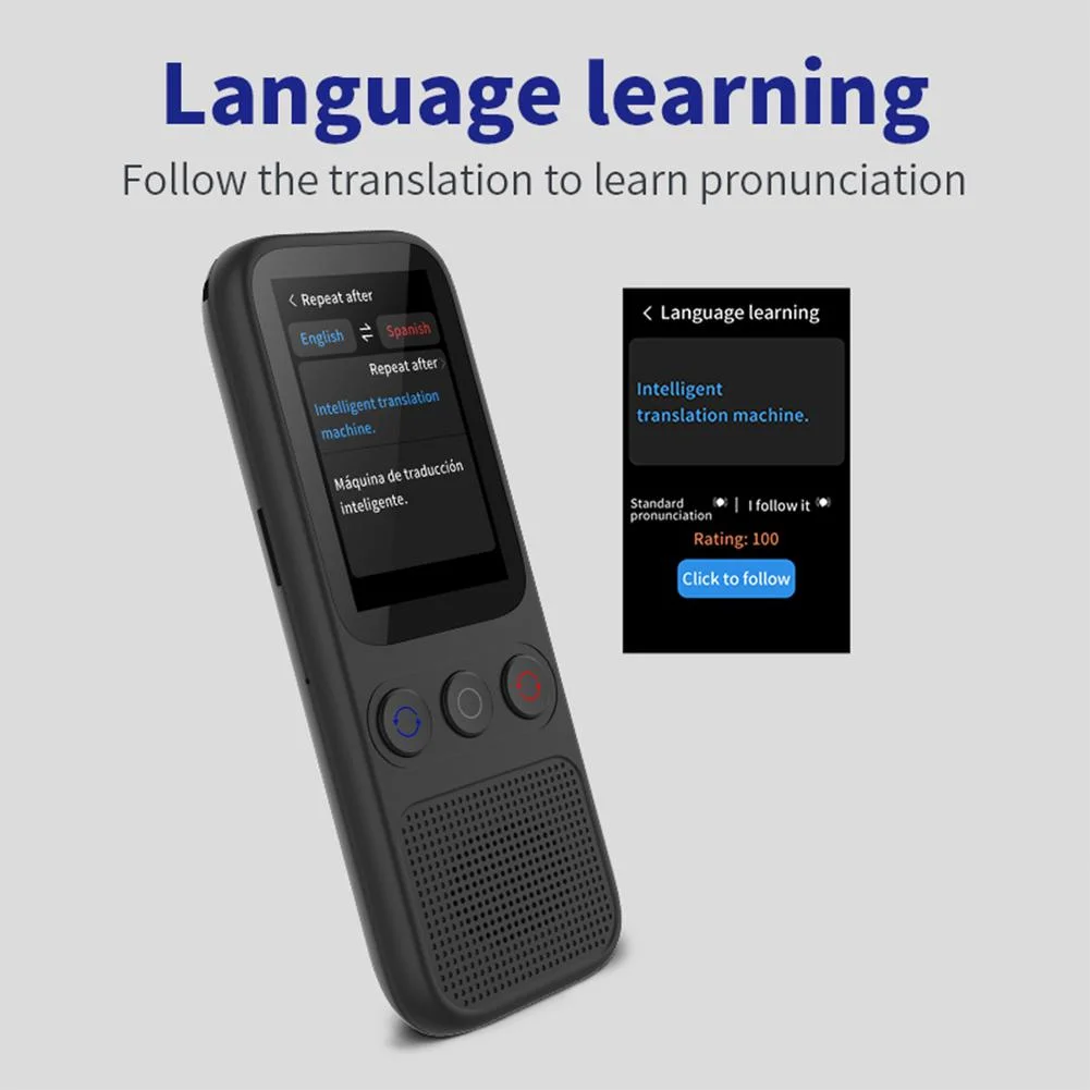 S80 Smart Voice Translator Device – Real-Time Multilingual Communication; Learning Tool