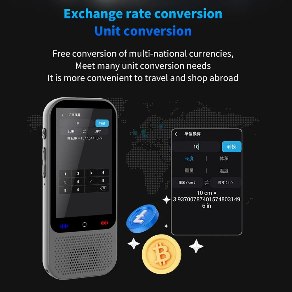 S80 Smart Voice Translator Device – Real-Time Multilingual Communication; Learning Tool
