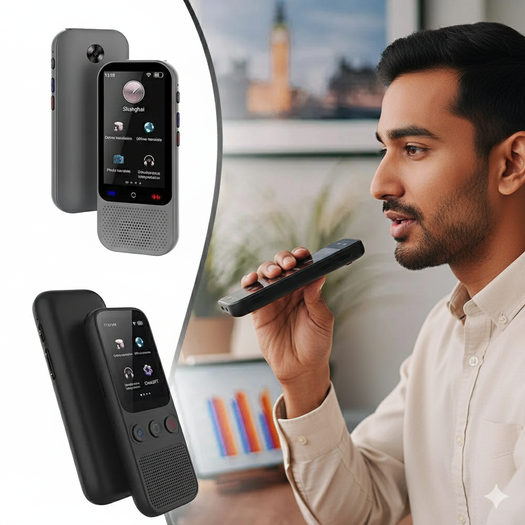S80 Smart Voice Translator Device – Real-Time Multilingual Communication; Learning Tool