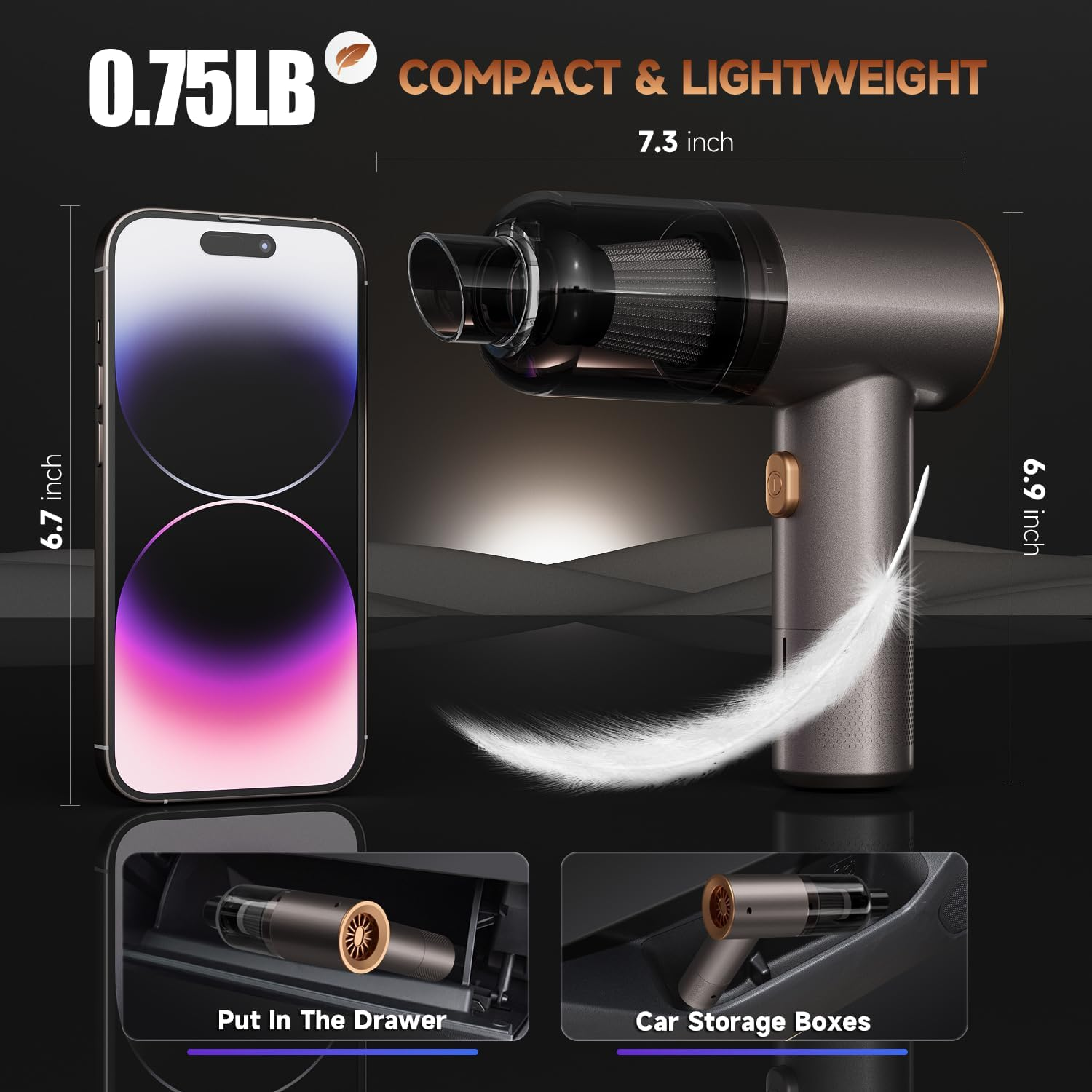 3-in-1 Handheld Cordless Vacuum - 16000PA Powerful Suction | Exquisite Deal Shop