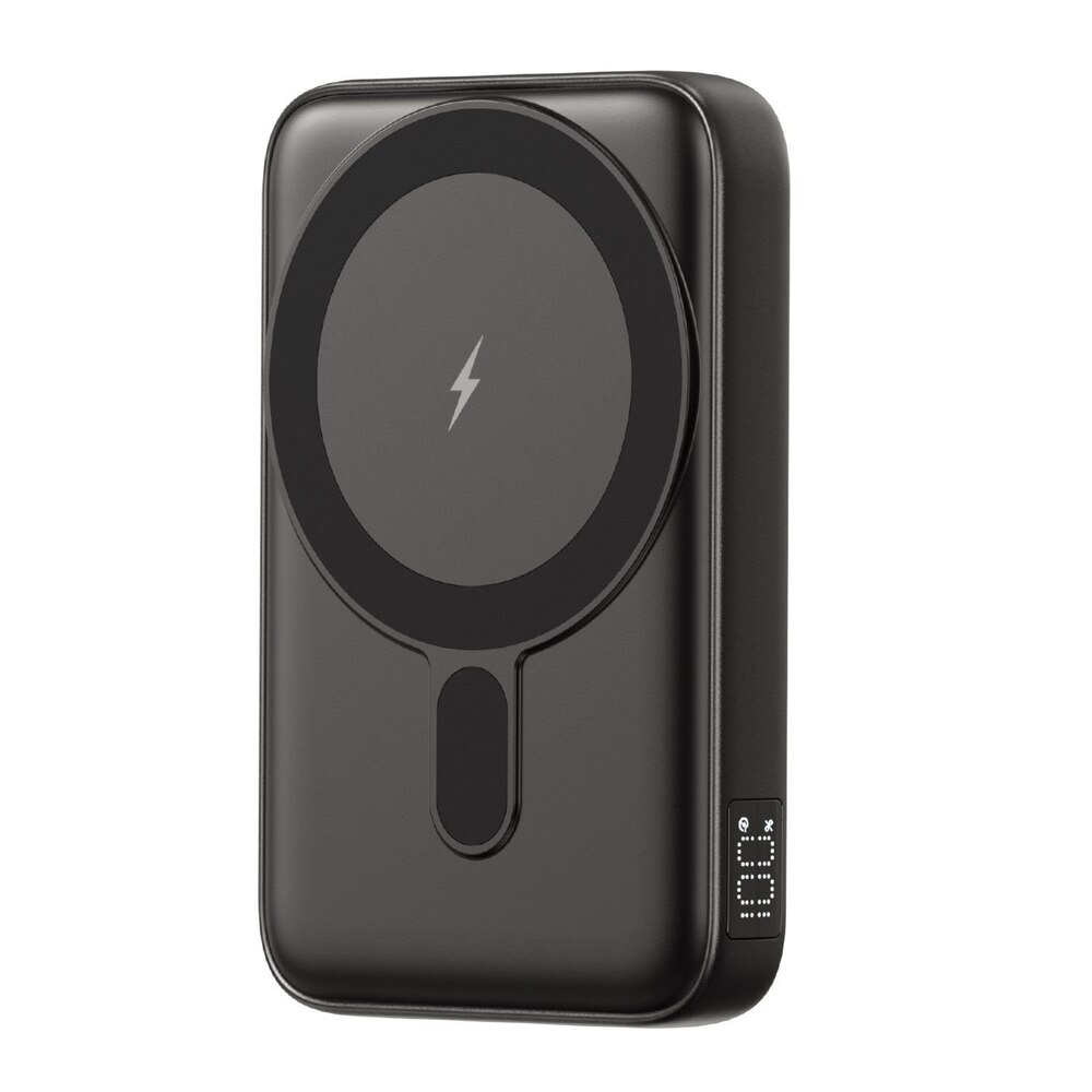 10000mAh Magnetic Power Bank for iPhone - MagSafe 15W Wireless Charger with Kickstand