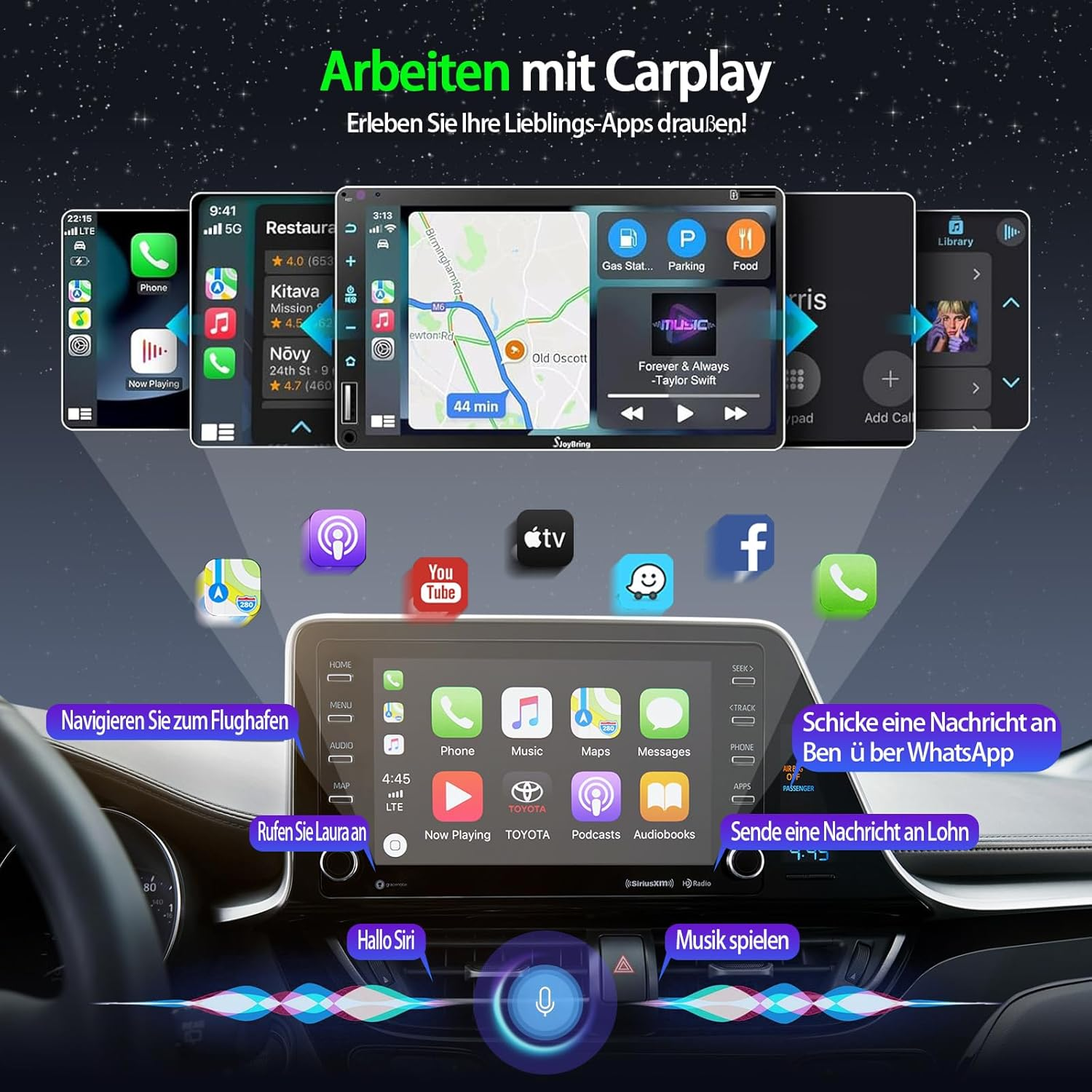 Apple Wireless CarPlay Adapter - Convert Wired to Wireless CarPlay for iPhone