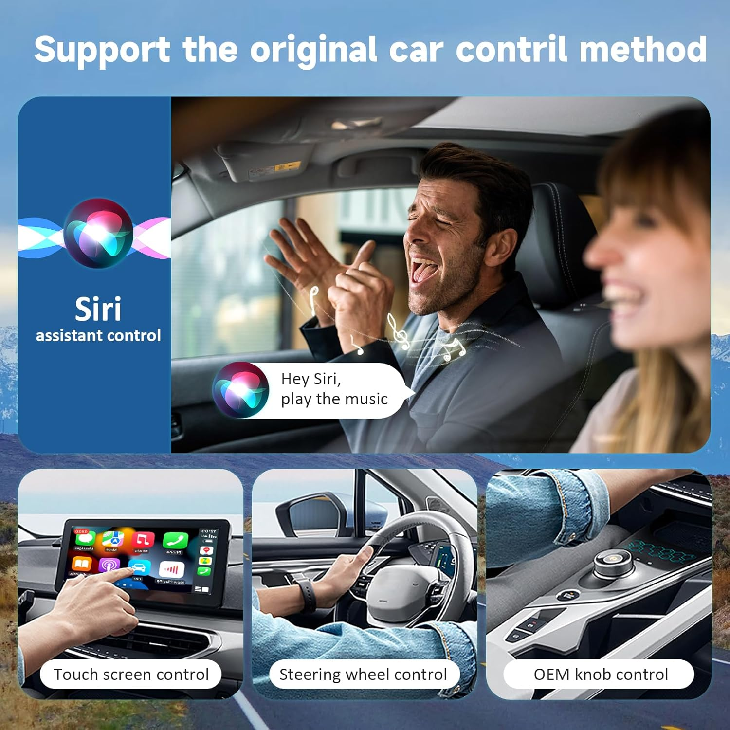 Herilay Wireless Apple CarPlay Adapter - Convert Wired to Wireless CarPlay | Plug & Play