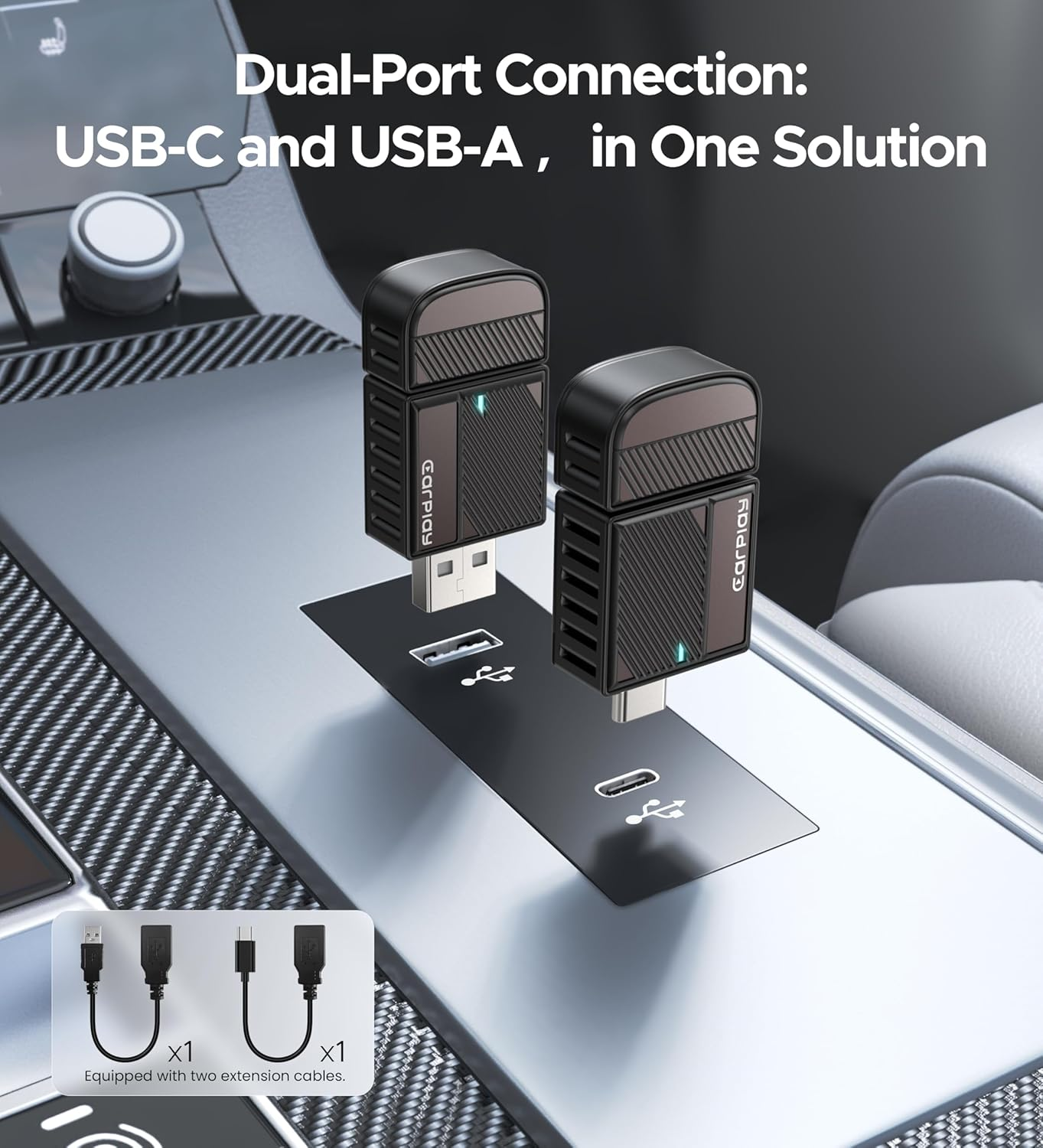 Apple Wireless CarPlay Adapter - Upgrade Wired to Wireless for iPhone 6+