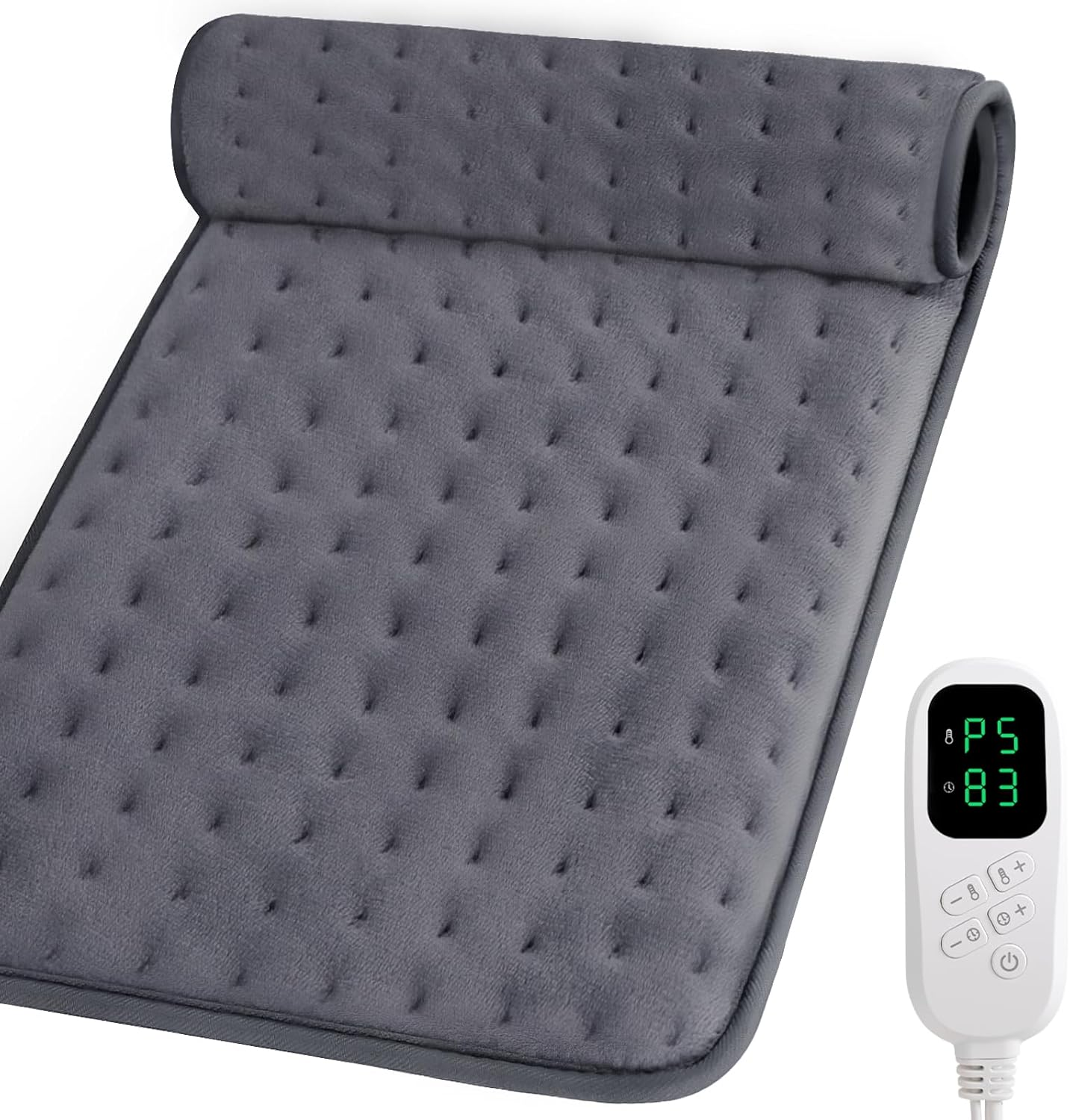 Heating Pad for Pain Relief - Electric Heat Therapy for Back, Neck & Muscle Pain