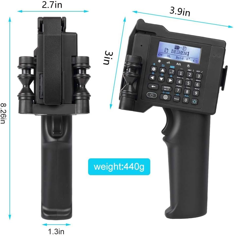 PT2000SE Portable Handheld Inkjet Printer - Quick-Drying, Mobile Coding & Labeling