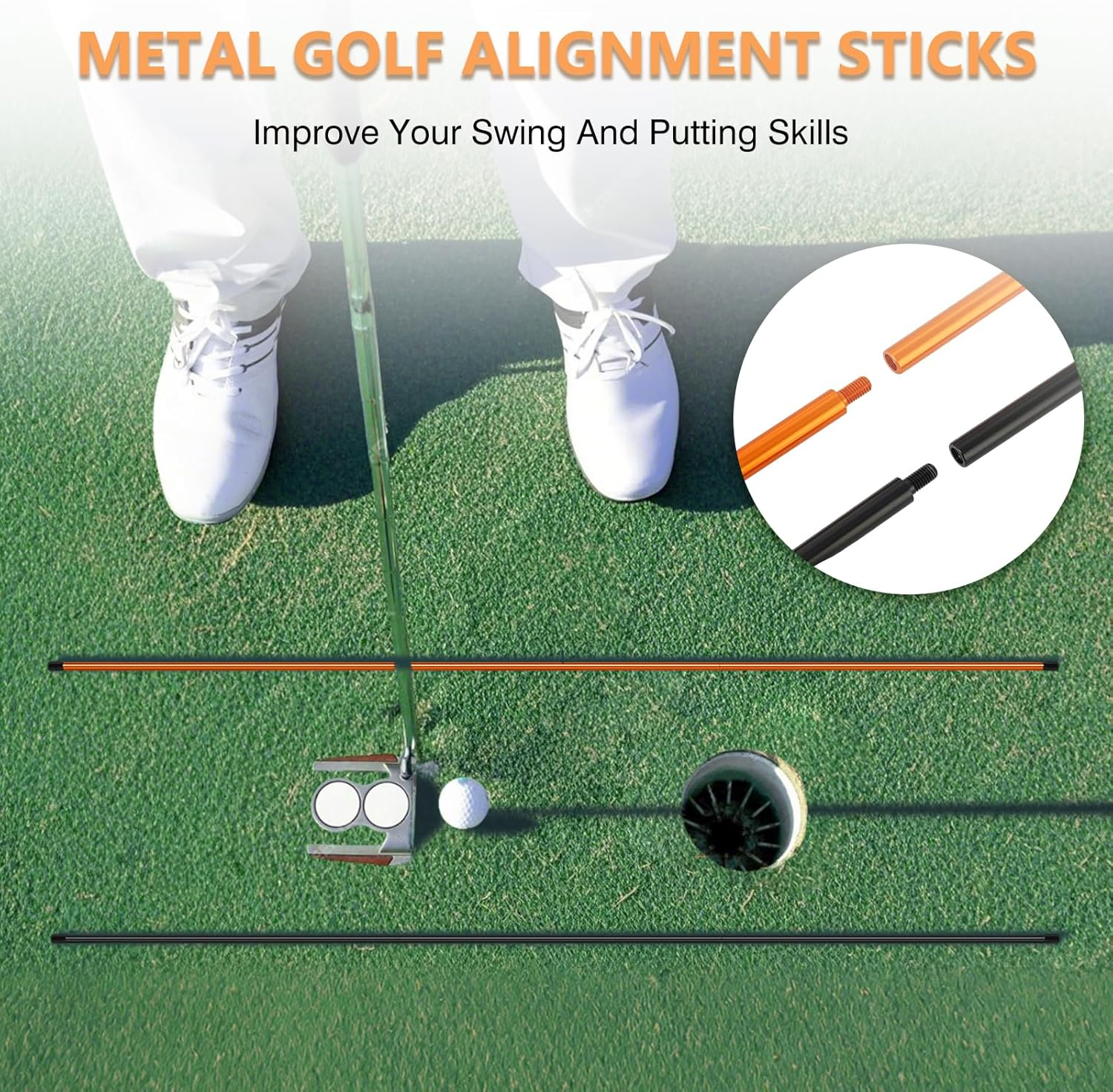 Golf Alignment Stick Holder - Training Aid for Swing & Putting | Exquisite Deal Shop