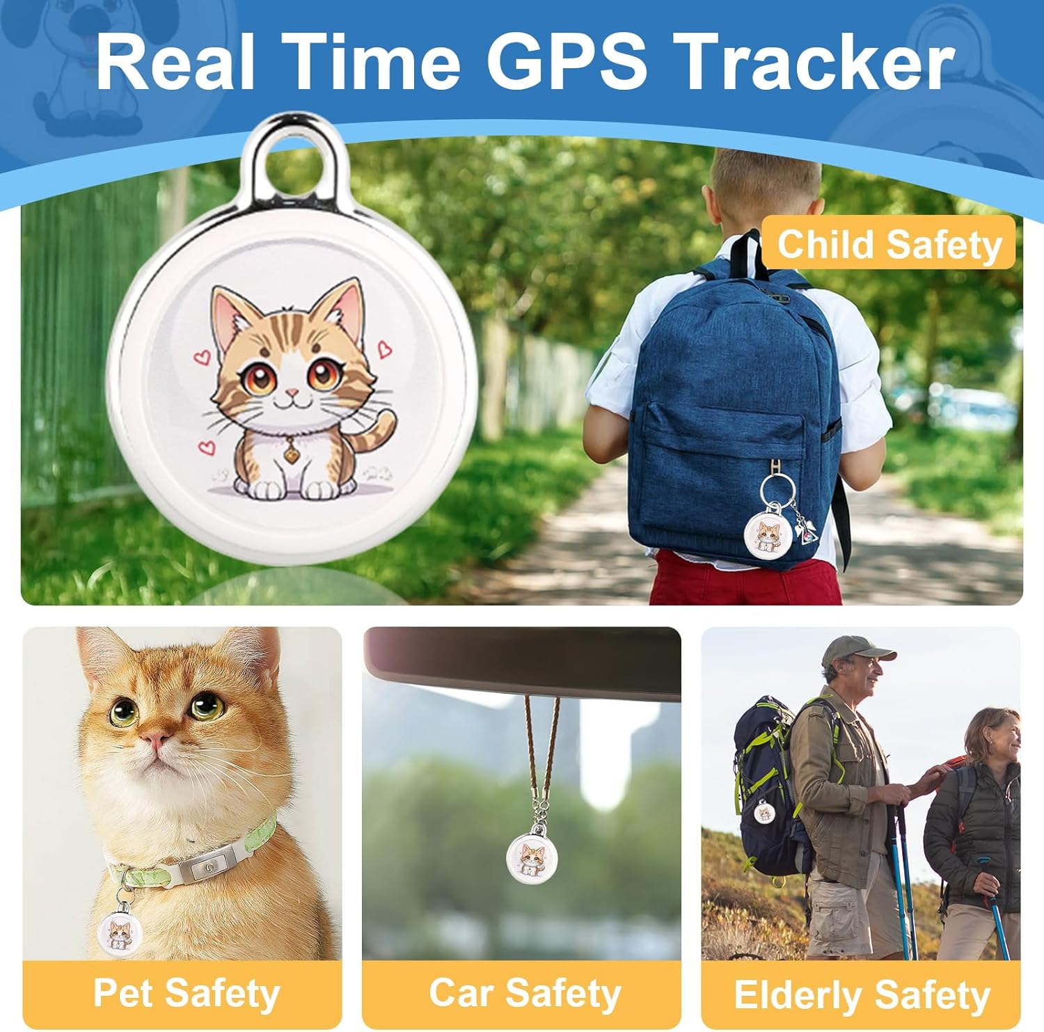2025 GPS Tracker - Real-Time Global Tracking for Vehicles, Kids & Pets | No Monthly Fees