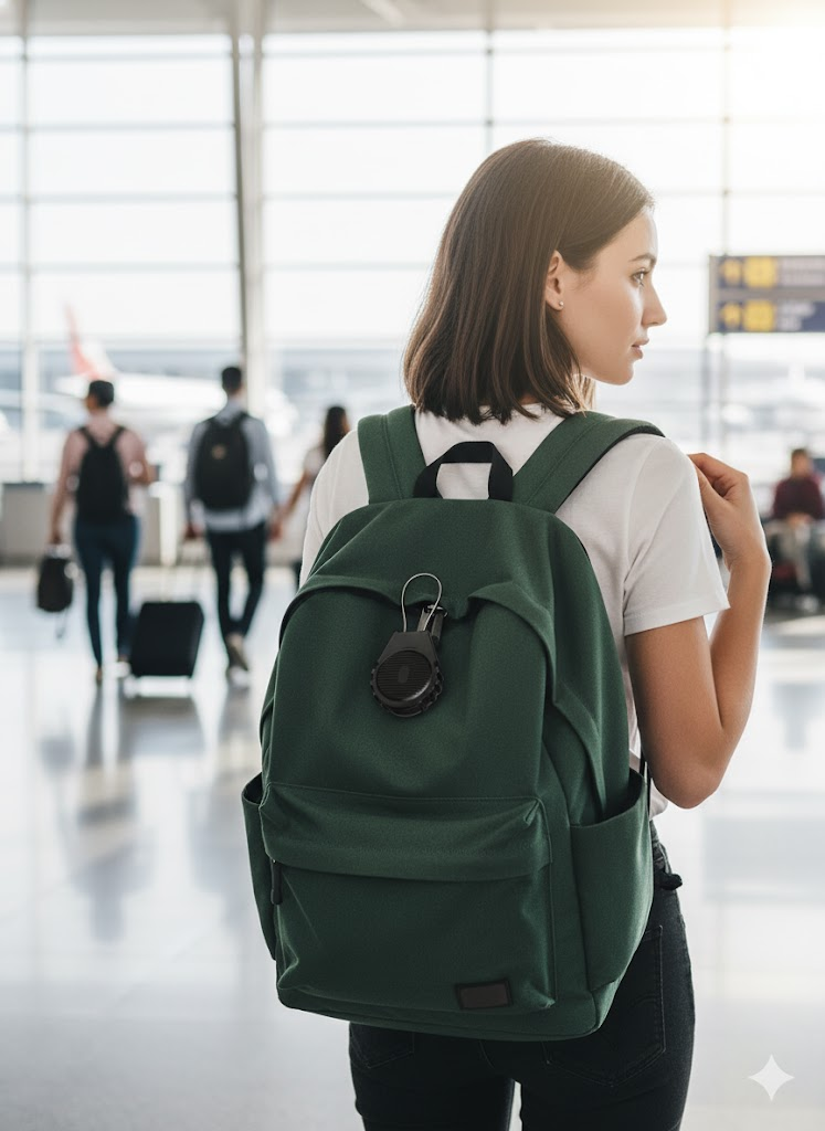 AirTag Holder Keychain 4 Pack - Waterproof Lock Case with Wire Cable