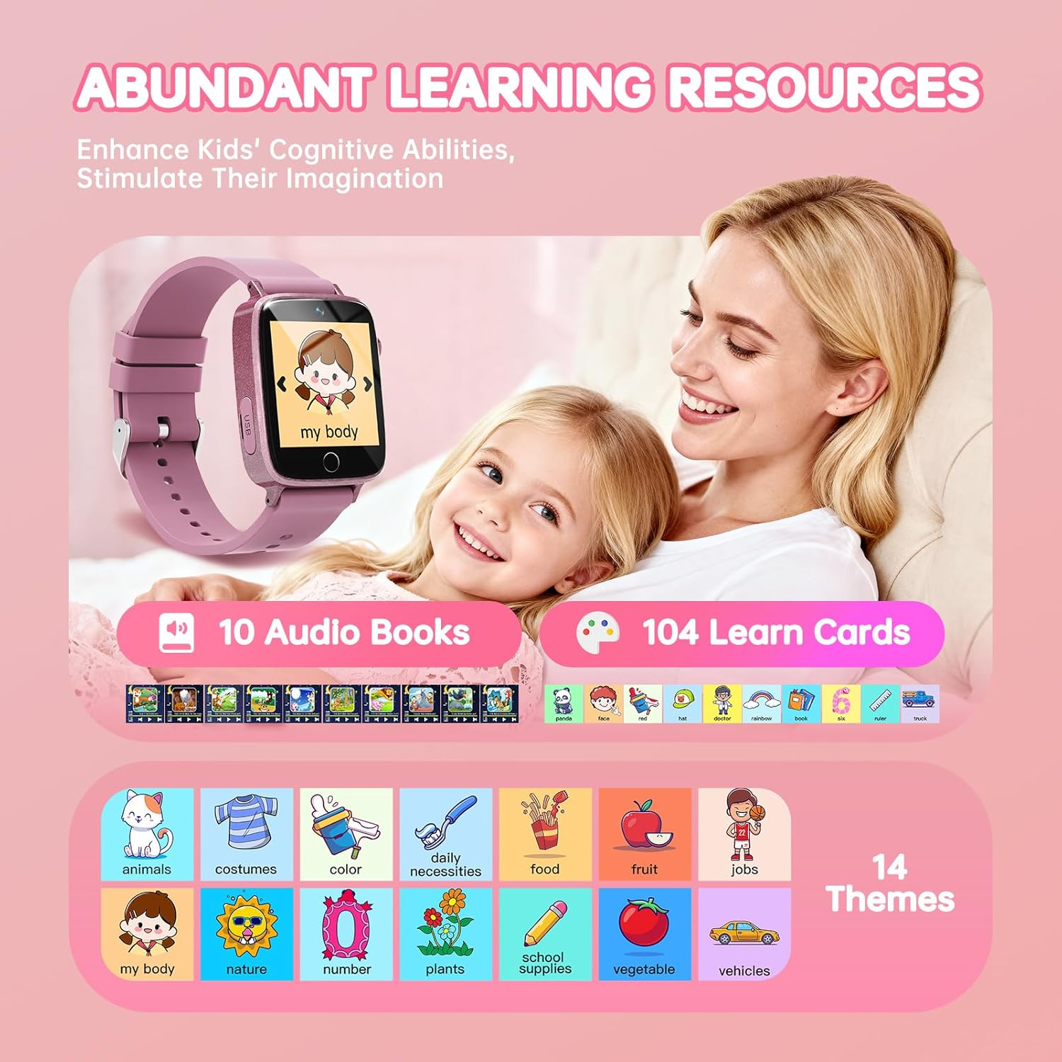 Kids Smart Watch with 26 Games - Touch Screen Watch with Camera & Alarm for Ages 4-12