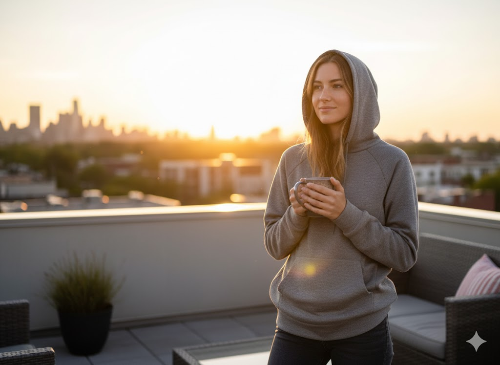 Women's Hoodie Large - Bold Comfortable Pullover Sweatshirt