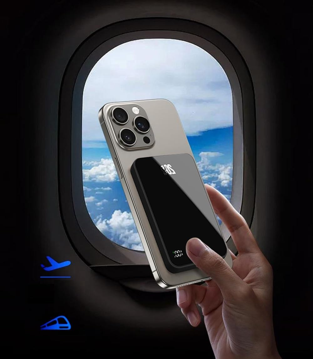 Ultra Slim Magnetic Power Bank for iPhone - 5000mAh 20W Fast Charging