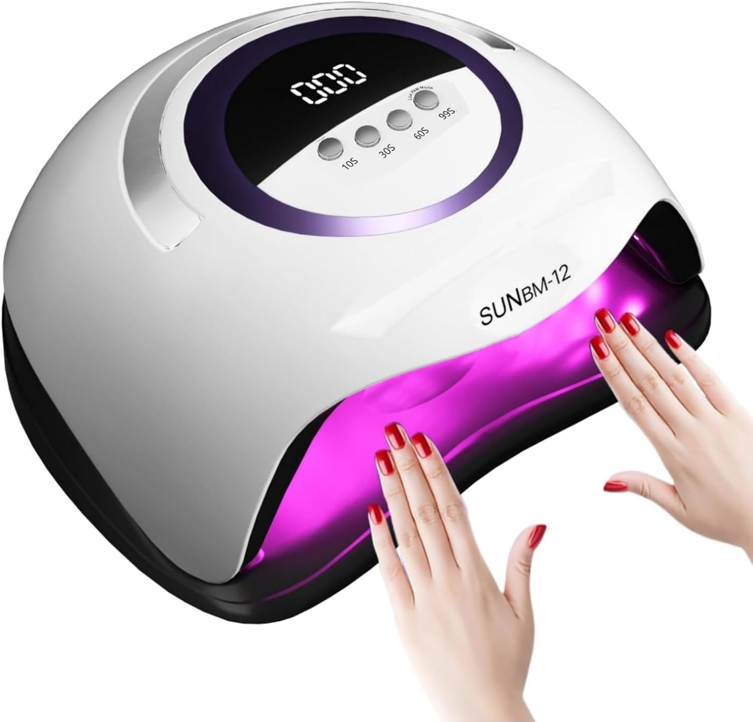 UV LED Nail Lamp 300W - 72 Beads Fast Gel Polish Dryer with Auto Sensor