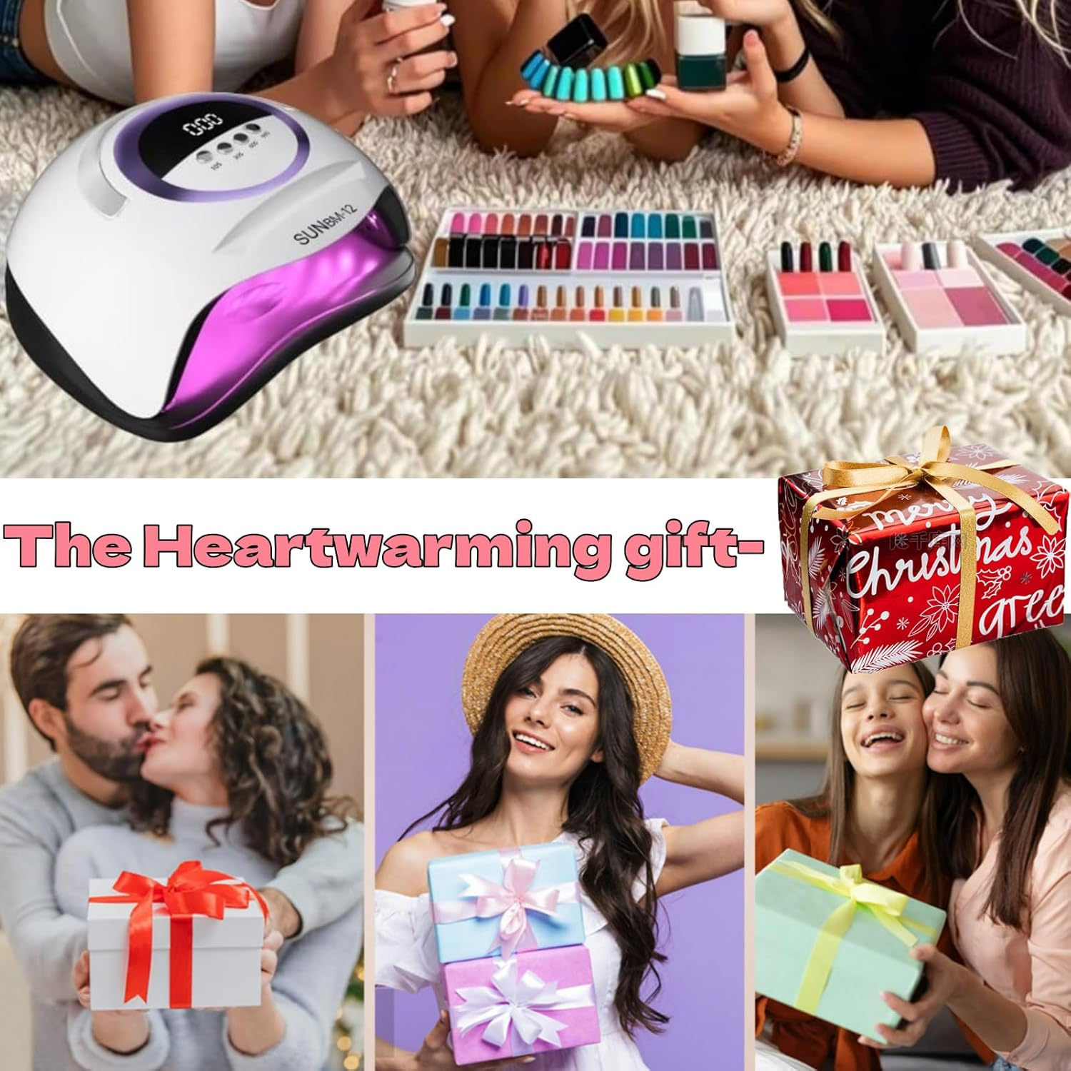 UV LED Nail Lamp 300W - 72 Beads Fast Gel Polish Dryer with Auto Sensor