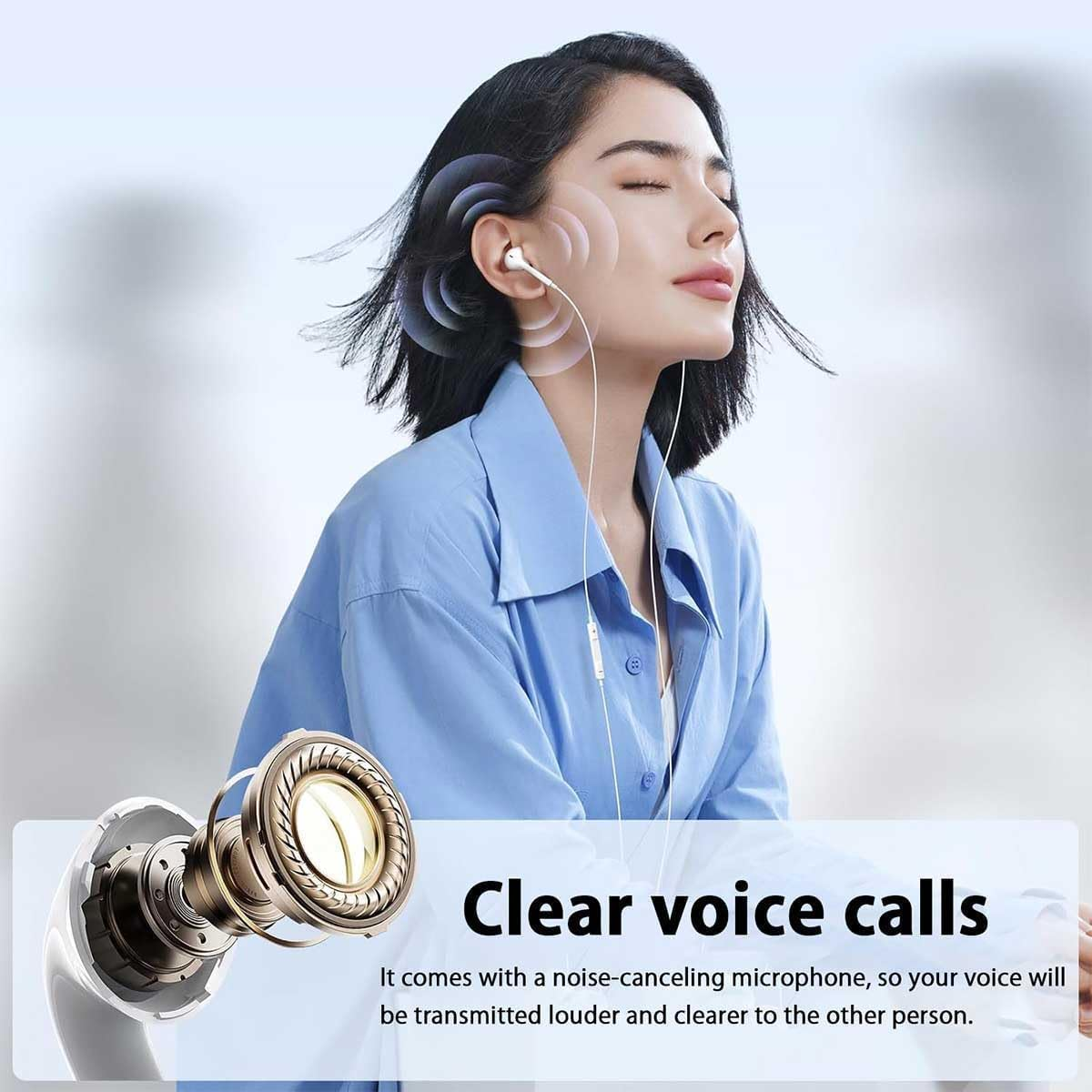 Wired Earbuds 2-Pack - 3.5mm In-Ear Headphones with Mic & Noise Isolation