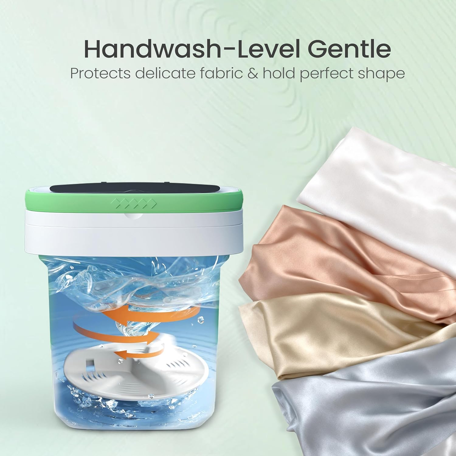 16L Portable Washing Machine - Compact Foldable Washer with Enhanced Spin & 3 Cleaning Modes