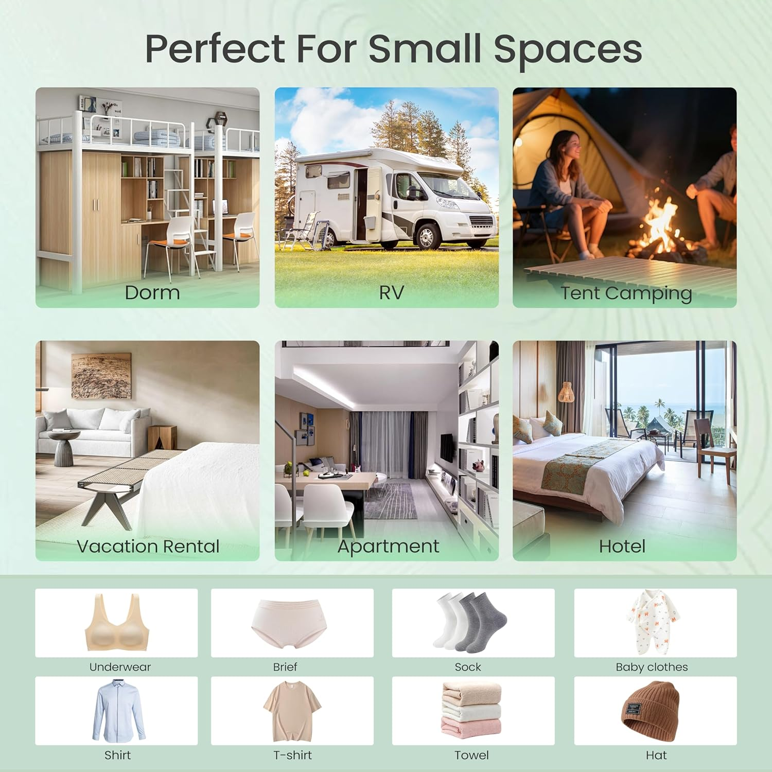 16L Portable Washing Machine - Compact Foldable Washer with Enhanced Spin & 3 Cleaning Modes