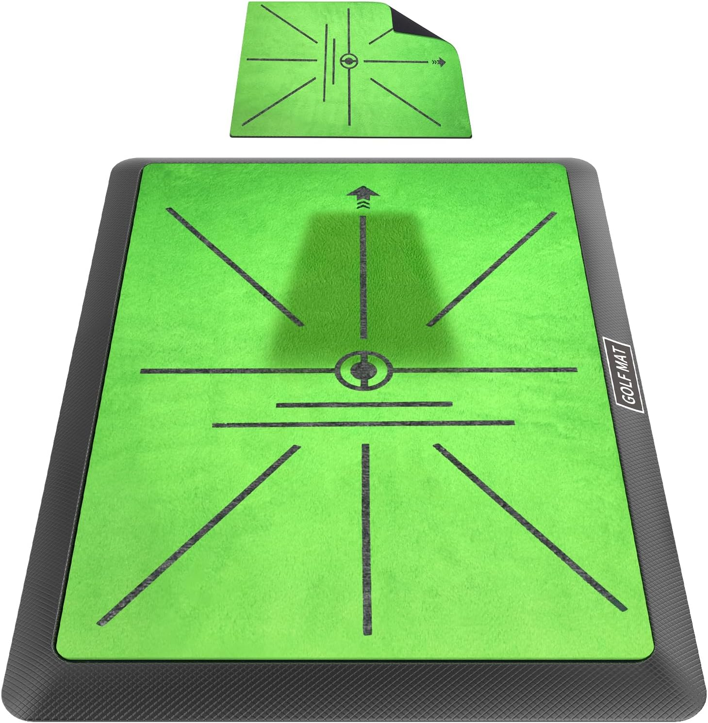 Golf Practice Mat - Indoor/Outdoor Hitting Mat with Rubber Backing