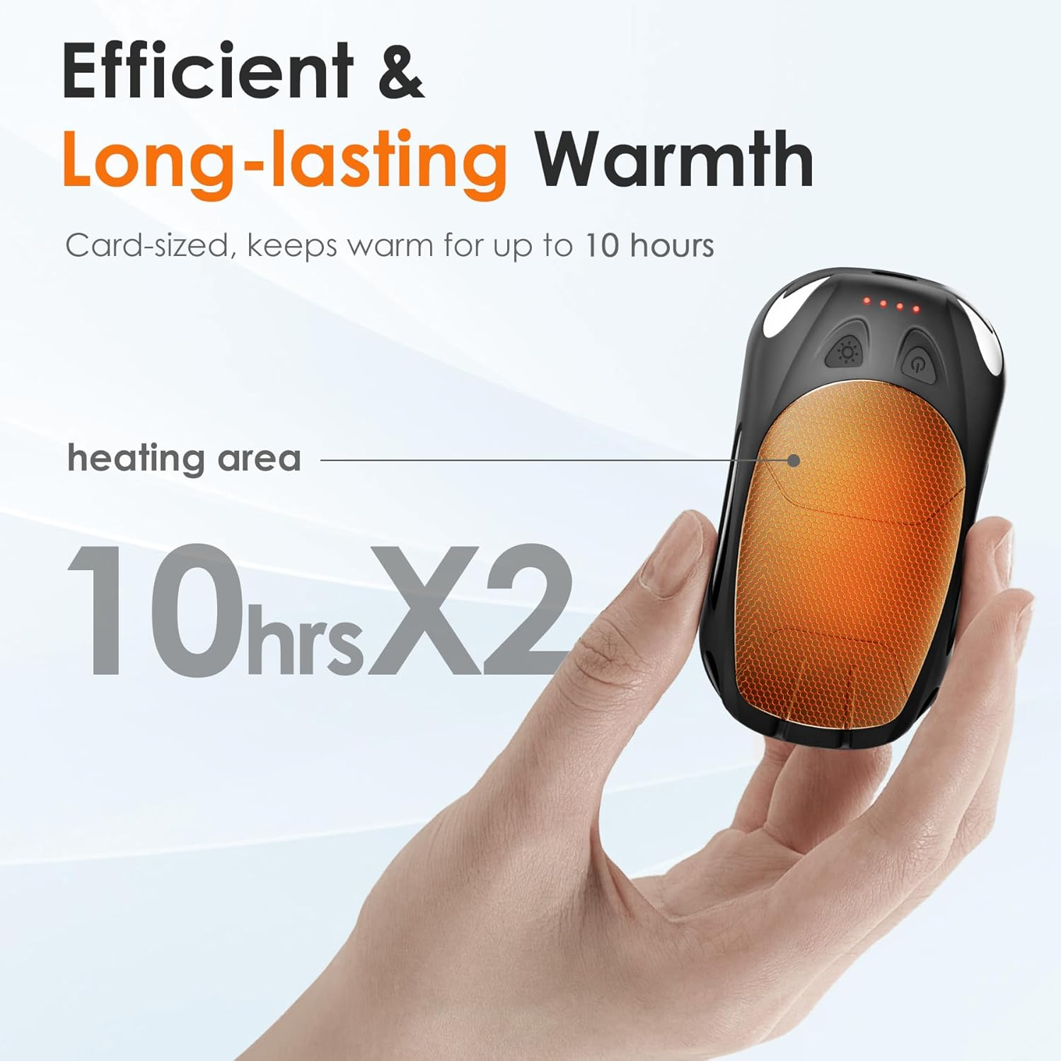 Rechargeable Hand Warmers 2-Pack - Portable Magnetic Pocket Heaters for Outdoor Activities