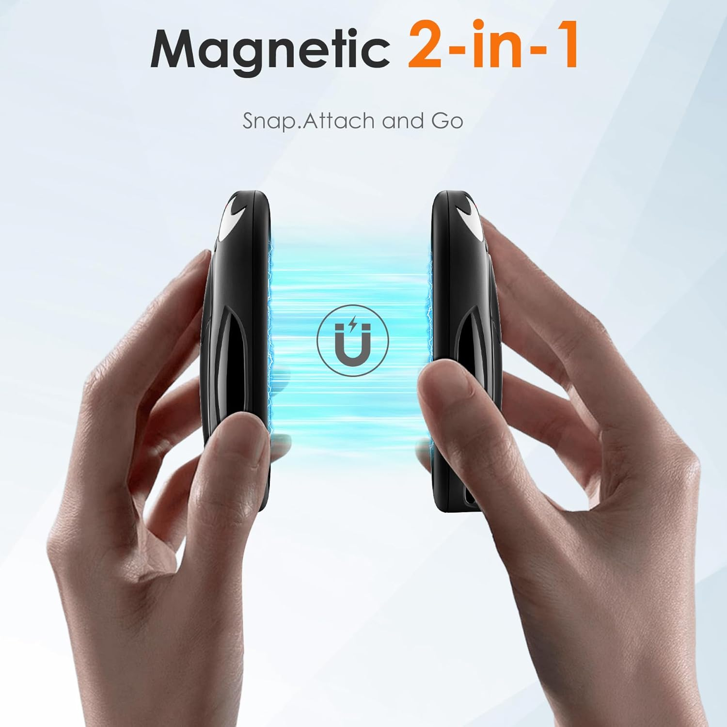 Rechargeable Hand Warmers 2-Pack - Portable Magnetic Pocket Heaters for Outdoor Activities