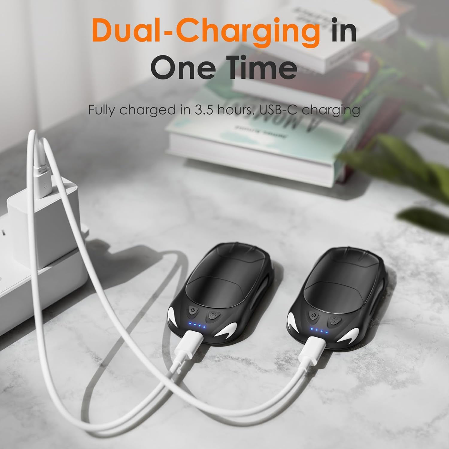 Rechargeable Hand Warmers 2-Pack - Portable Magnetic Pocket Heaters for Outdoor Activities