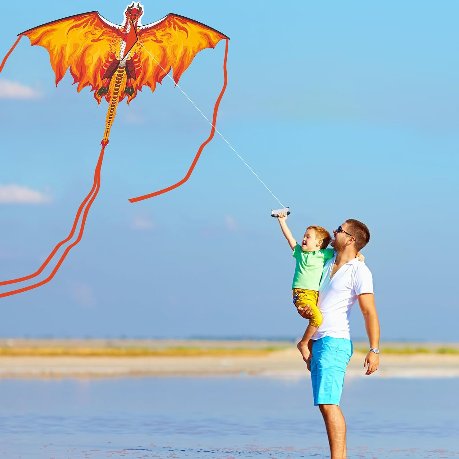 Easy Fly Kite for Kids & Adults - Perfect for Ages 4-12