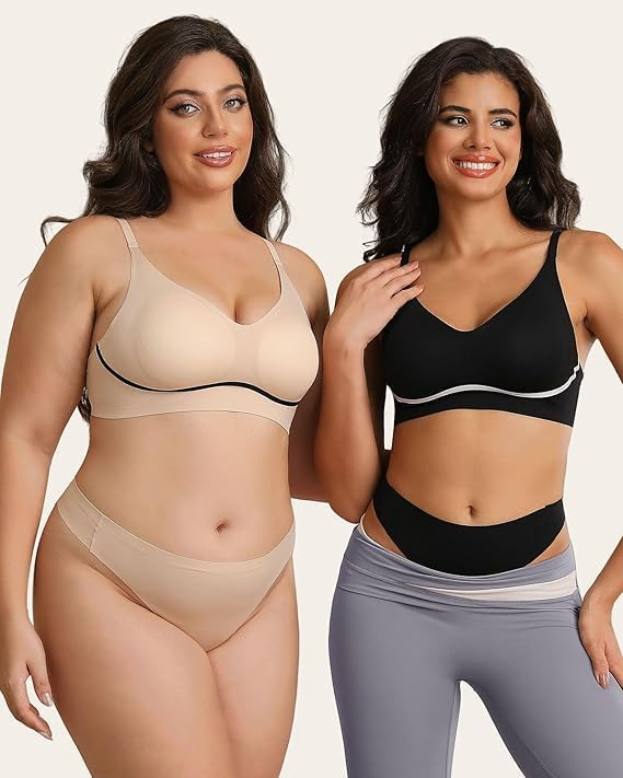 Seamless Workout Thongs for Women-No Show Thong