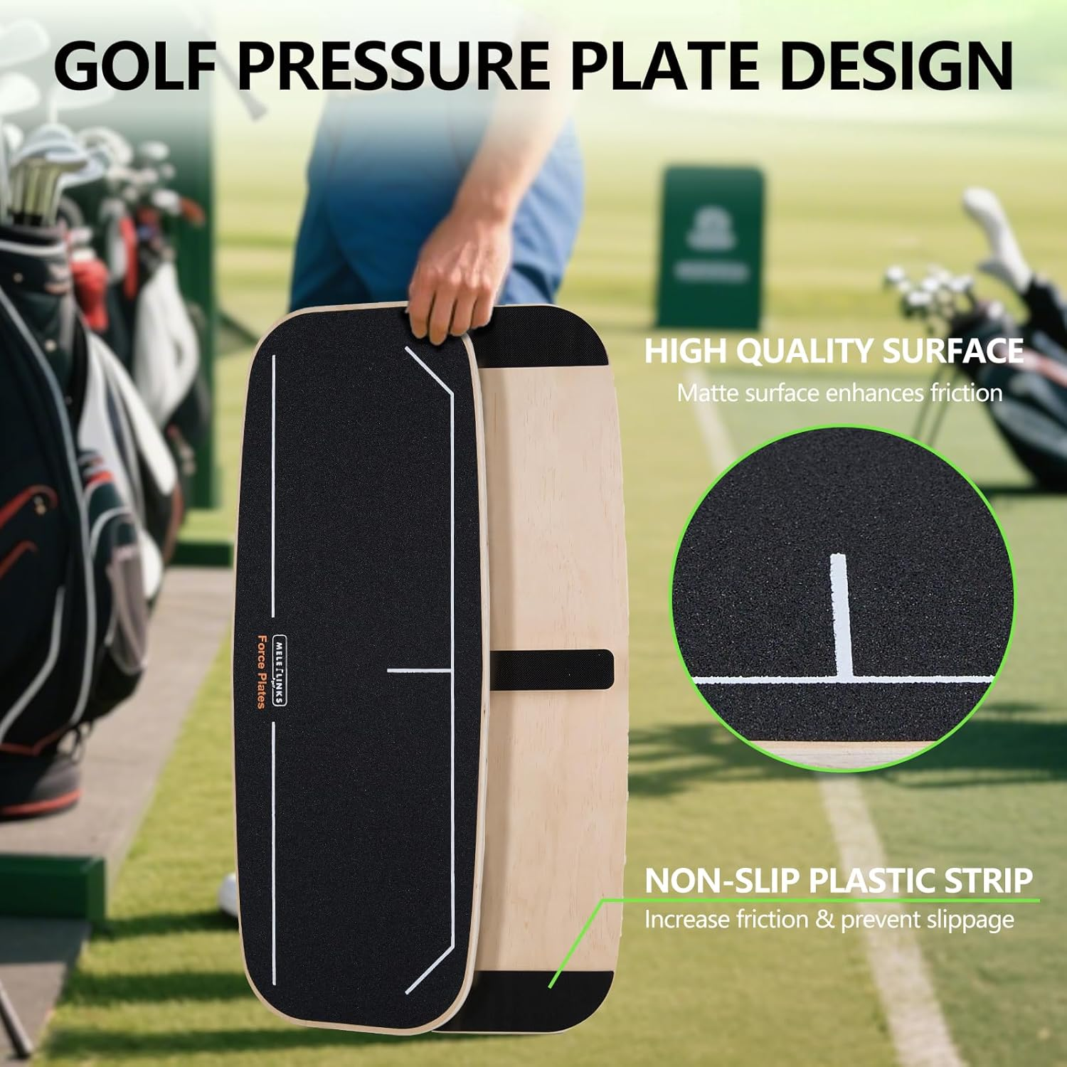 Golf Pressure Plate - Weight Shift Board & Swing Trainer for Practice Drills