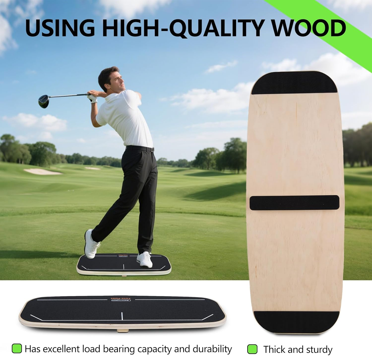 Golf Pressure Plate - Weight Shift Board & Swing Trainer for Practice Drills