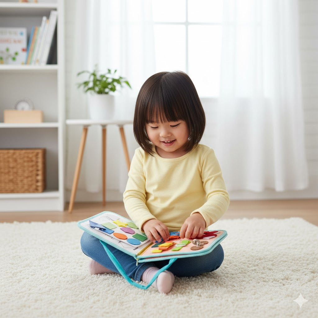 Activity Toys for Toddlers Ages 1-3 - Portable Travel Toy Set for On-the-Go Fun