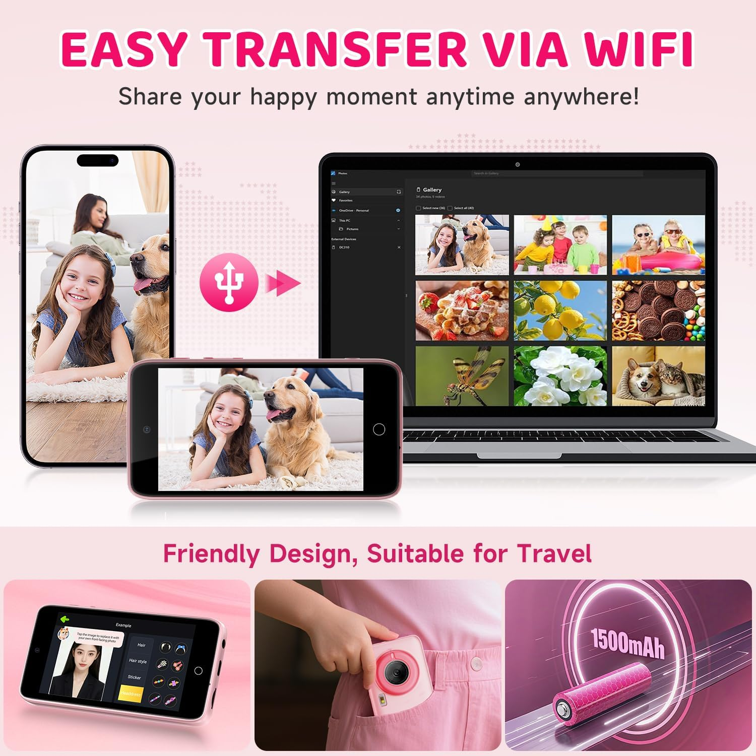 Kids Smart AI Learning Camera 4.0" - Educational Photo Recognition Toy for Toddlers Ages 3+