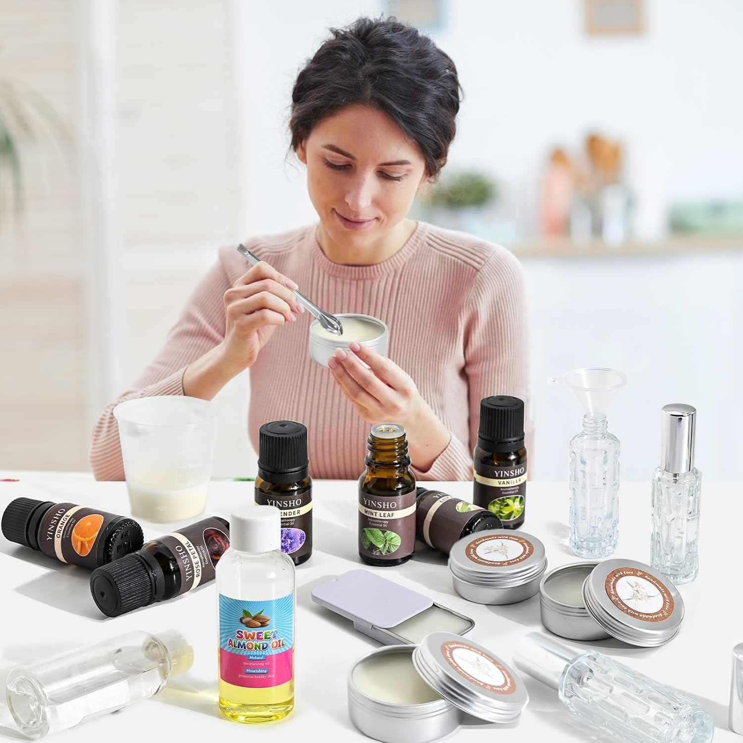 DIY Solid Perfume Making Kit for Women - Create Your Own Custom Fragrance with Portable Travel Balm