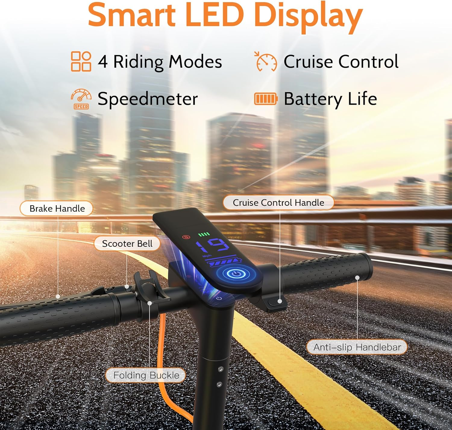 MAXSHOT V-1 Electric Scooter for Adults - 350W/500W Motor, 28 Mile Range, Dual Suspension