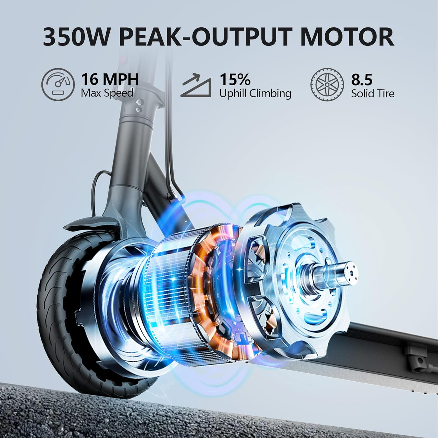 MAXSHOT V-7 Electric Scooter - 350W Motor, 16 Mile Range, Foldable Urban Commuter