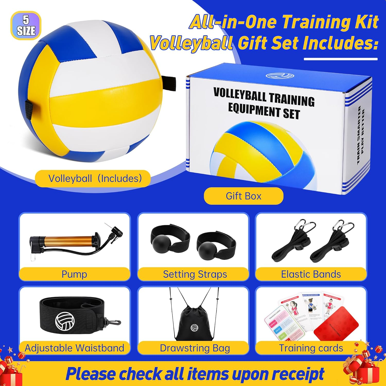 Kit de entrenamiento de voleibol: kit completo de ayuda para principiantes y atletas