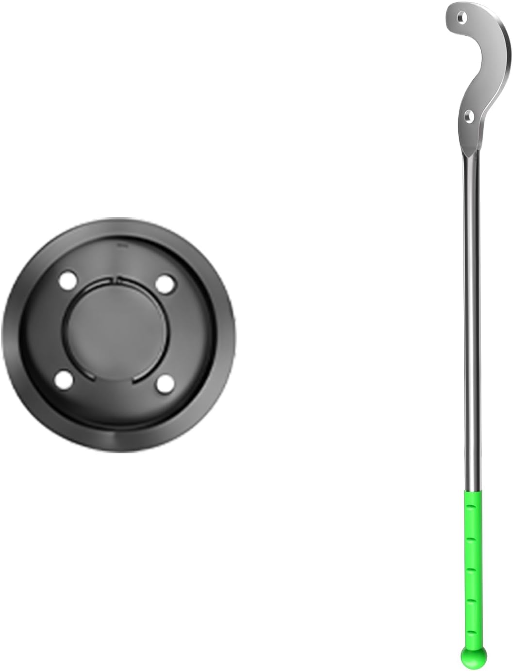 Stainless Steel Manual Well Pump - Hand Water Pump for Shallow Wells (26ft Lift) - Garden & Emergency Backup