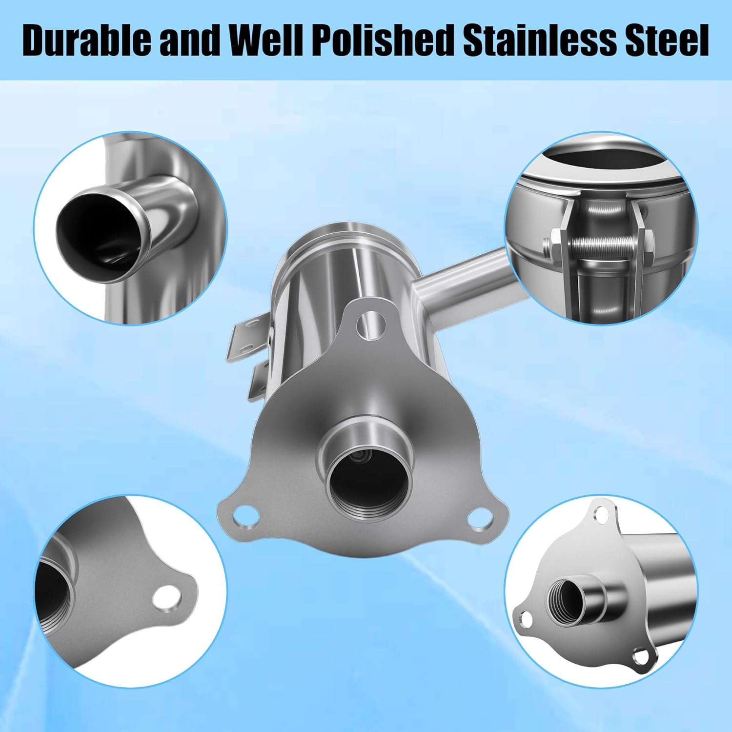 Stainless Steel Manual Well Pump - Hand Water Pump for Shallow Wells (26ft Lift) - Garden & Emergency Backup