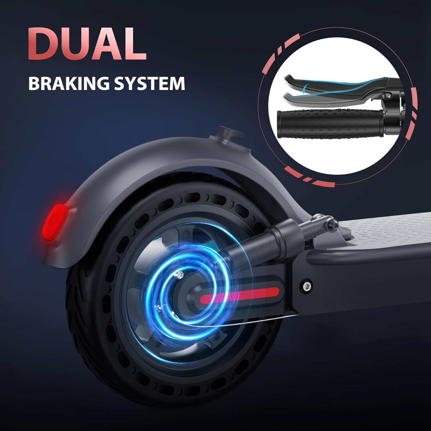 MAXSHOT Electric Scooter for Adults, 8.5/10/14" Tires, 19/22Mph, 350W/500W Motor, 21-28 Miles Range, Folding E-Scooter with Dual Suspension