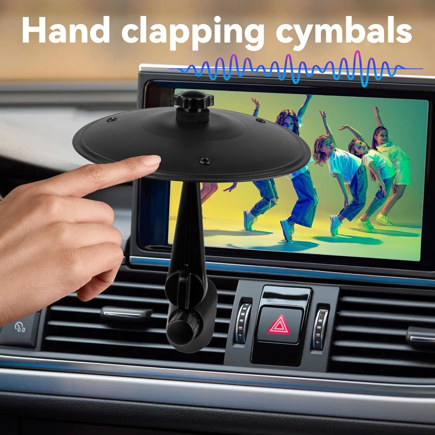 Car Cymbal Air Vent - Mini Drum Cymbal with Crisp Metallic Sound for Music Lovers & Drummers